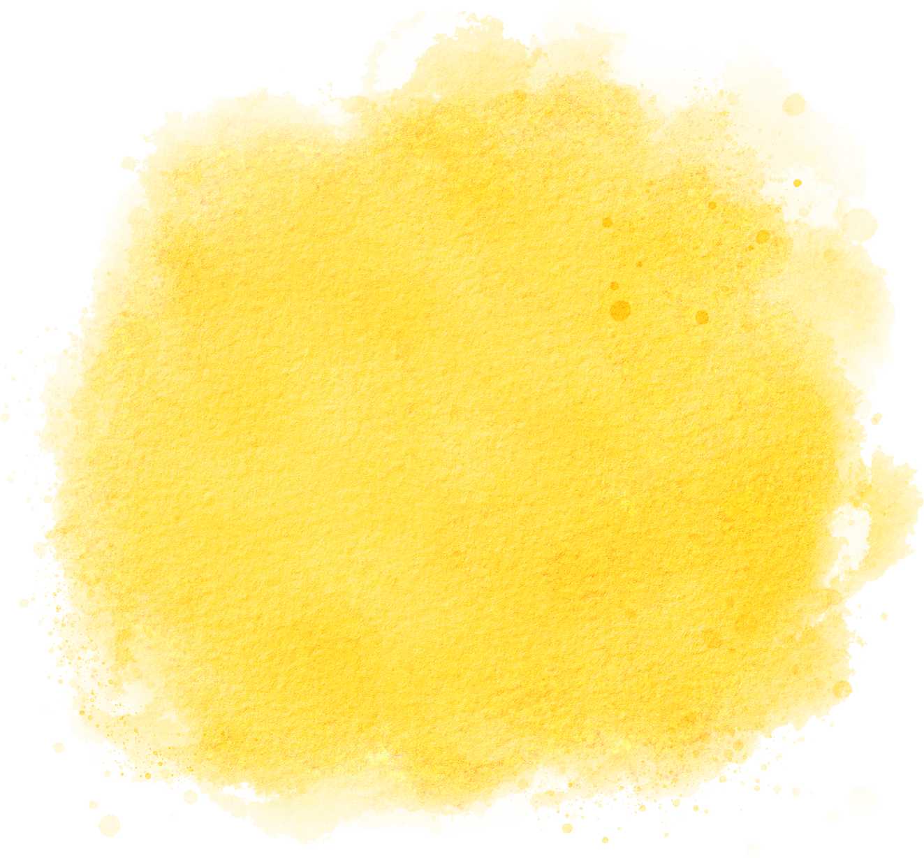 Bright Yellow Splash Watercolor Paint